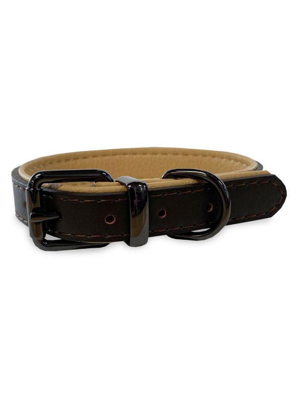 Bark by Dog Luxury Faux Leather Dog Collar